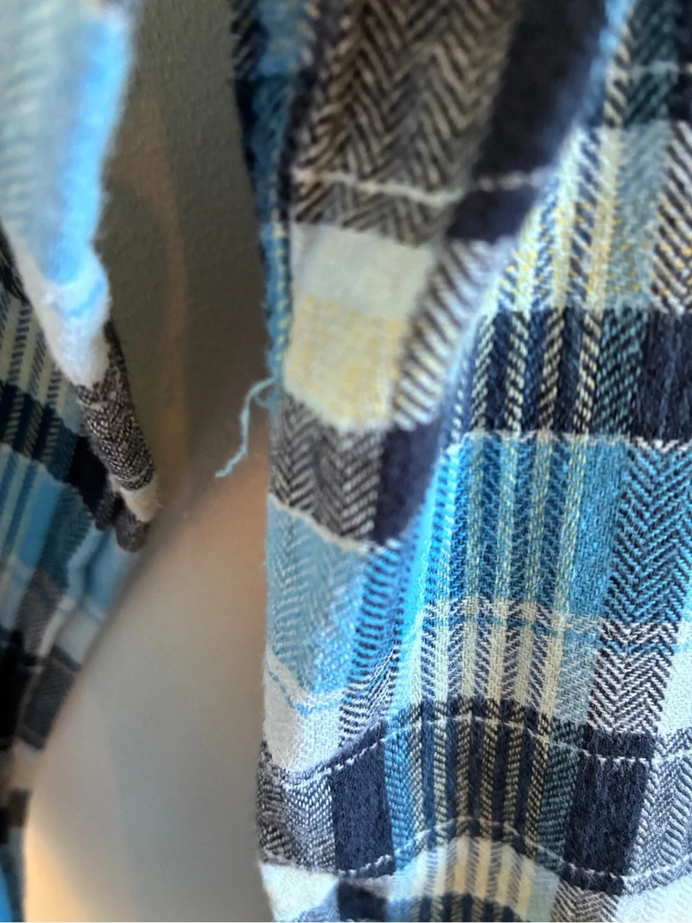 OshKosh B'gosh Light & Navy Blue Plaid Button-Down Shirt